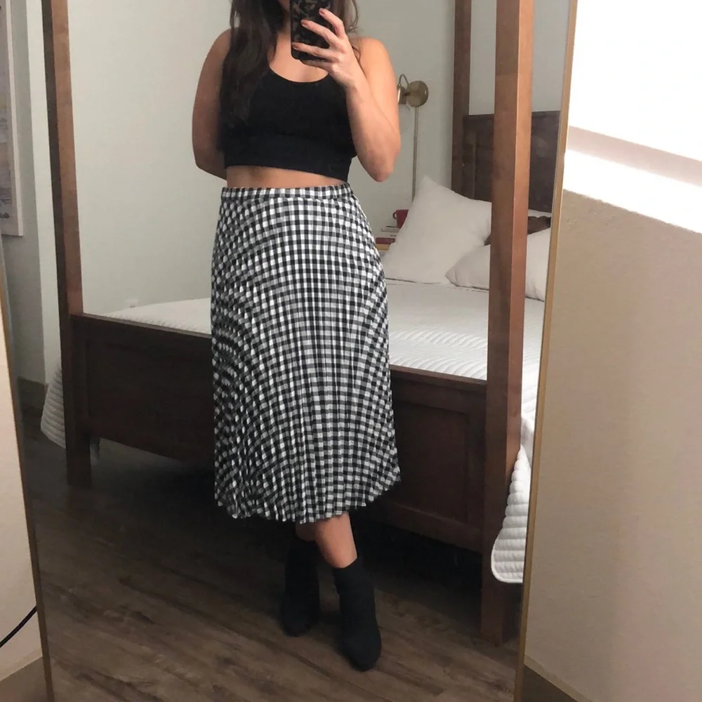 Rachel Zoe checkered maxi skirt - Picture 1 of 4